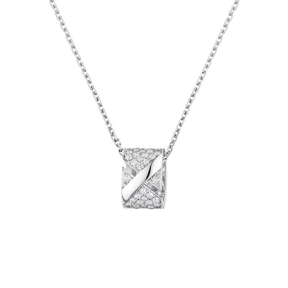 [Lunabriance]LIENS EVIDENCE DIAMOND PAVED NECKLACE