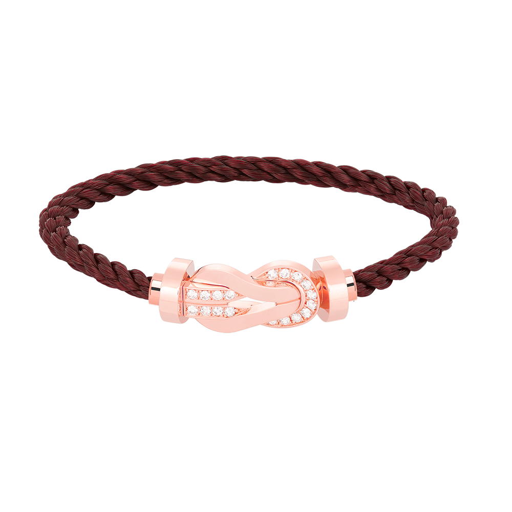 [Lunabriance]CHANCE LARGE 8 FIGURE BUCKLE HALF DIAMOND BRACELET ROSE GOLD