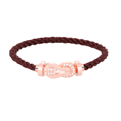 [Lunabriance]CHANCE LARGE 8 FIGURE BUCKLE HALF DIAMOND BRACELET ROSE GOLD