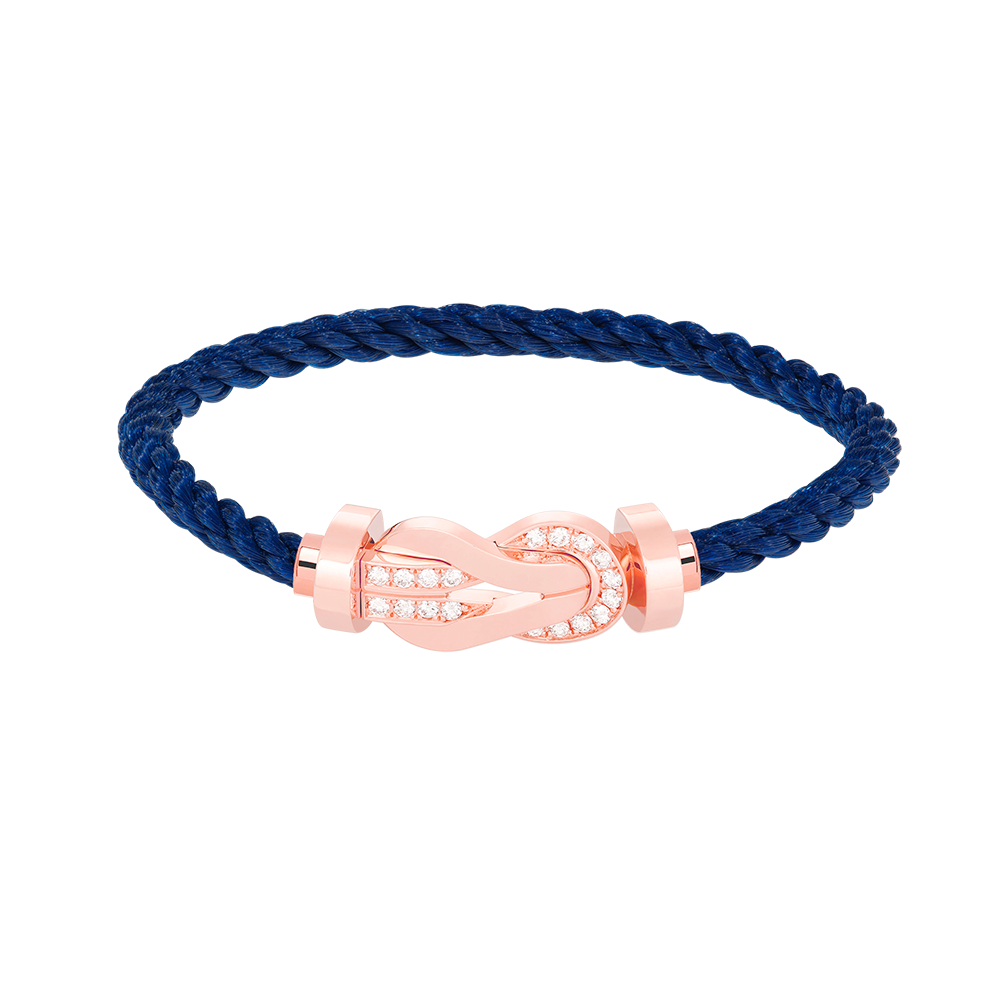 [Lunabriance]CHANCE LARGE 8 FIGURE BUCKLE HALF DIAMOND BRACELET ROSE GOLD