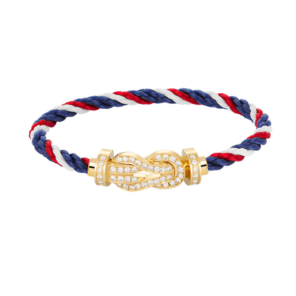 [Lunabriance]CHANCE LARGE 8 FIGURE BUCKLE FULLDIAMOND BRACELET GOLD