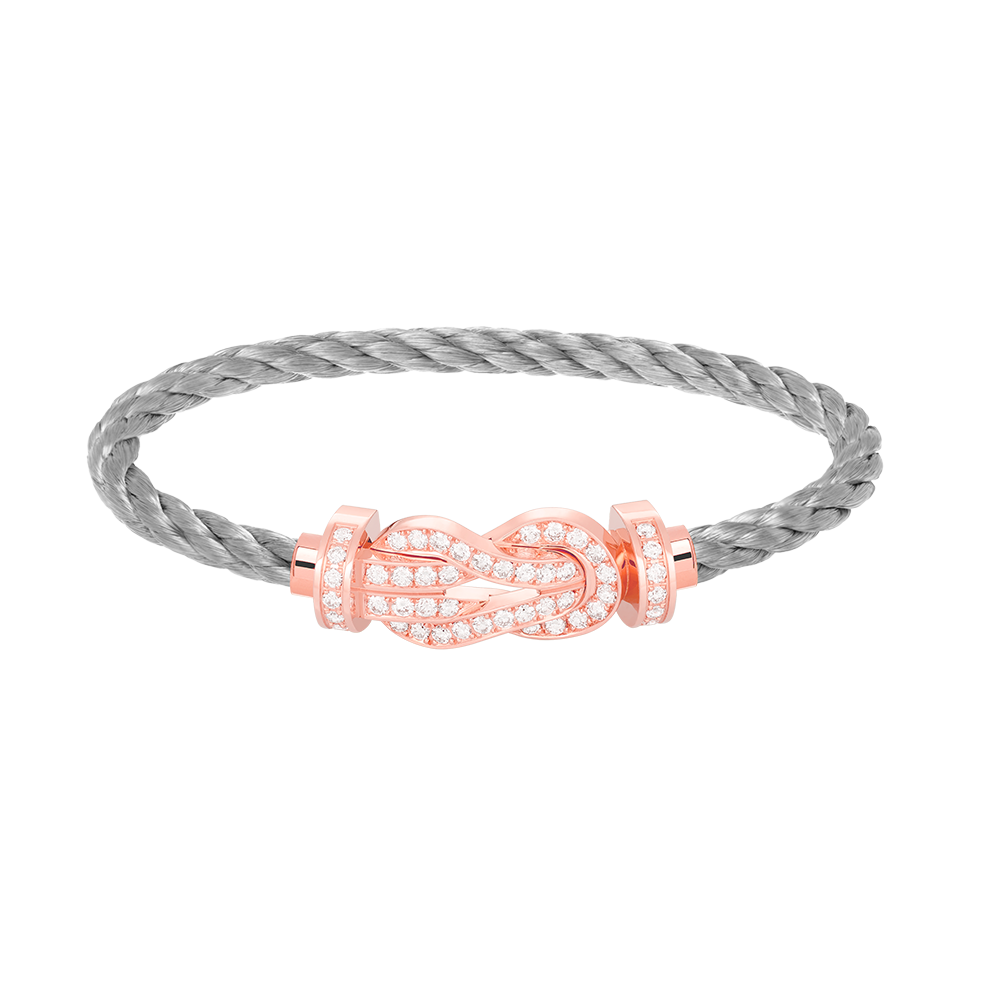 [Lunabriance]CHANCE LARGE 8 FIGURE BUCKLE FULL DIAMOND BRACELET ROSE GOLD