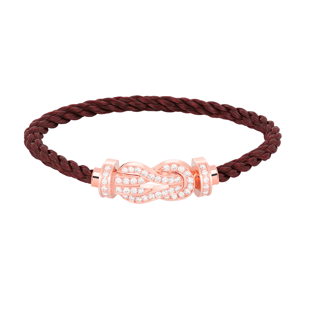[Lunabriance]CHANCE LARGE 8 FIGURE BUCKLE FULL DIAMOND BRACELET ROSE GOLD
