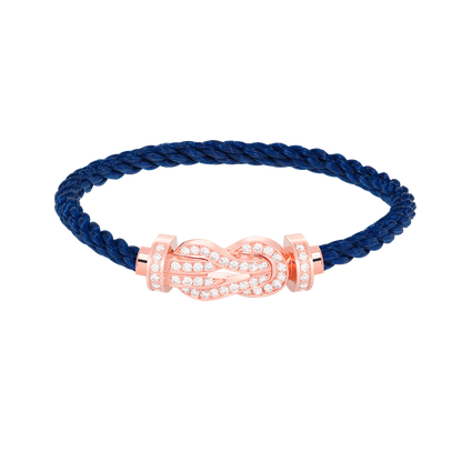 [Lunabriance]CHANCE LARGE 8 FIGURE BUCKLE FULL DIAMOND BRACELET ROSE GOLD