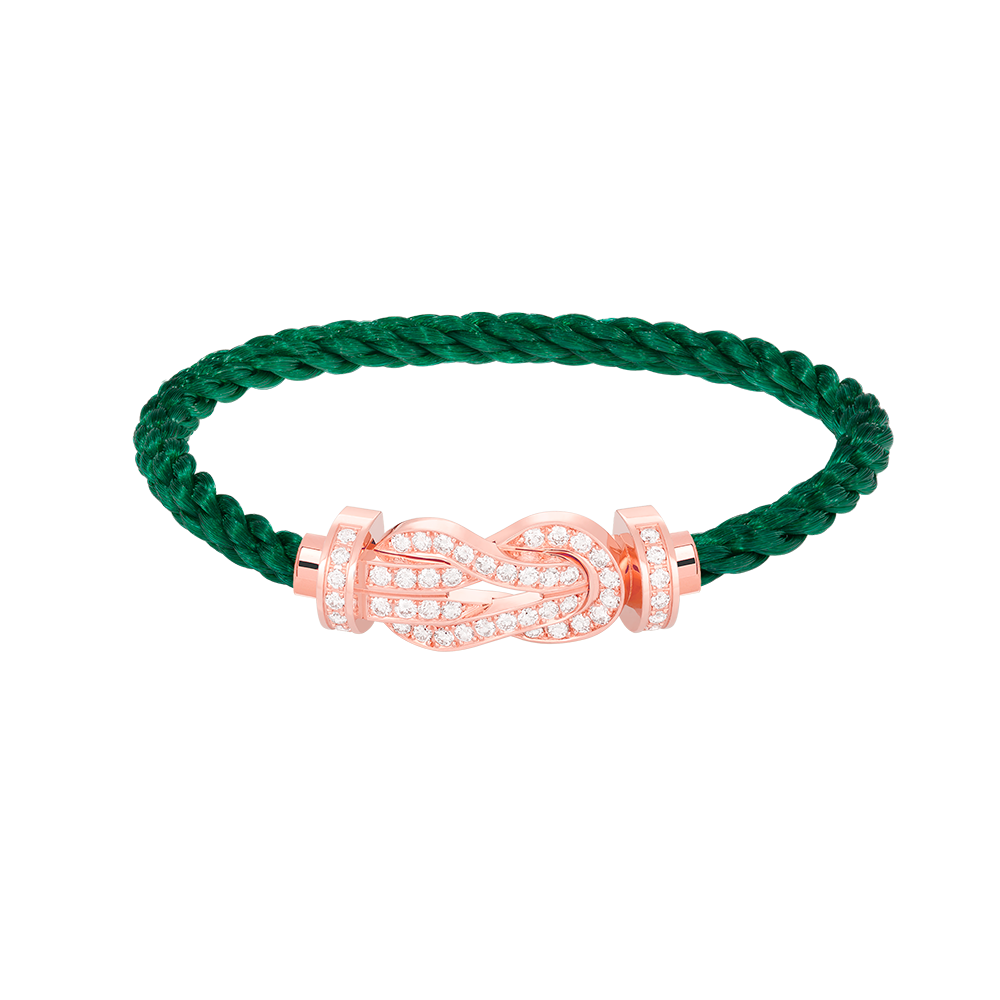 [Lunabriance]CHANCE LARGE 8 FIGURE BUCKLE FULL DIAMOND BRACELET ROSE GOLD