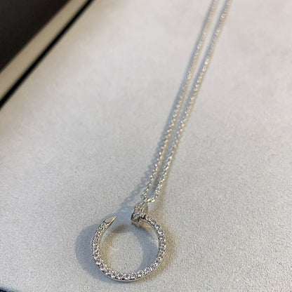 [Lunabriance]JUSTE NECKLACE SILVER DIAMONDS