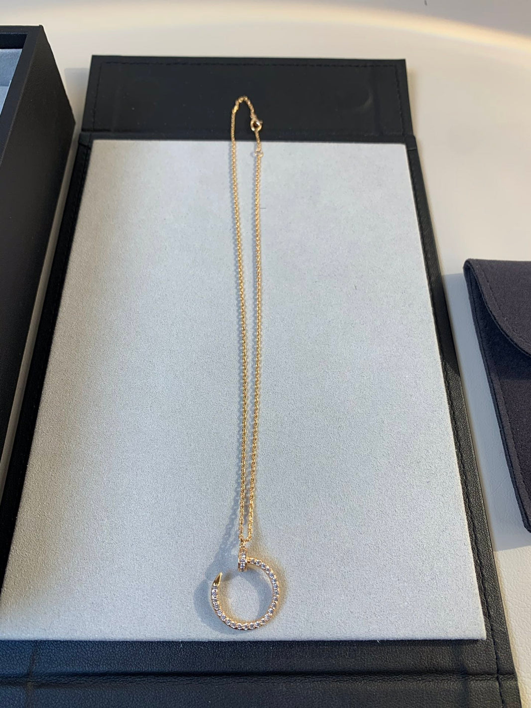 [Luna Brilliance]JUSTE NECKLACE PINK GOLD DIAMONDS