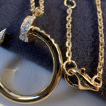 [Lunabriance]JUSTE NECKLACE PINK GOLD