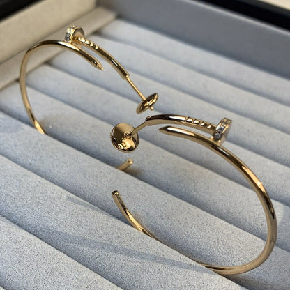 [Lunabriance]JUSTE EARRINGS GOLD DIAMONDS 1.8MM