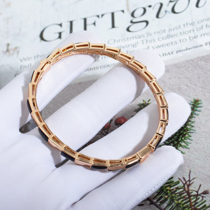 [Lunabriance]SERPENTI BRACELET PINK GOLD ONYX