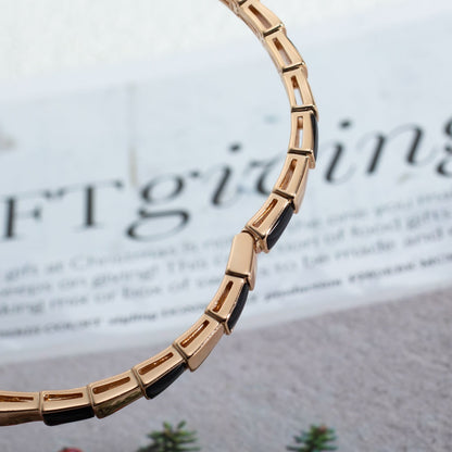 [Lunabriance]SERPENTI BRACELET PINK GOLD ONYX