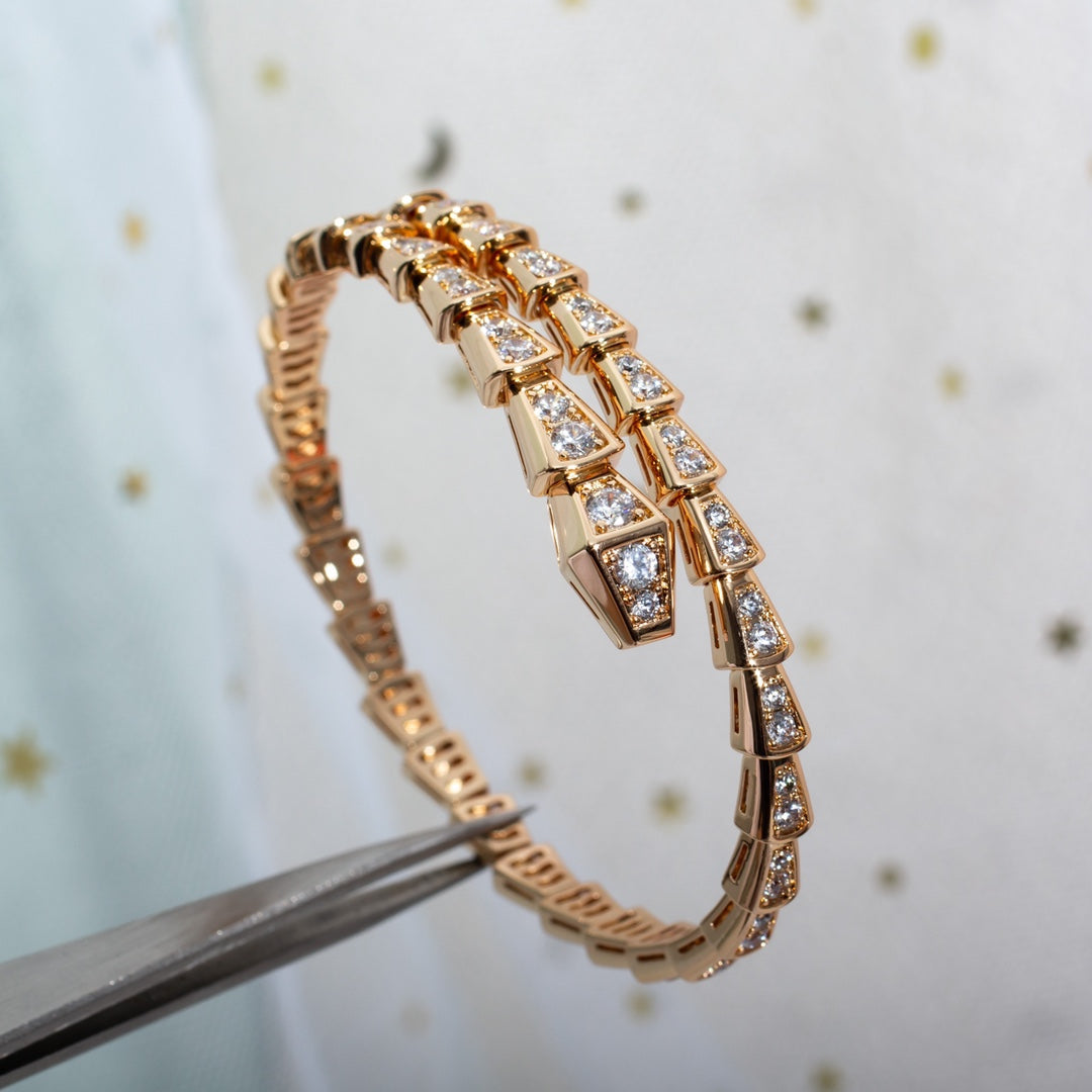 [Lunabriance]SERPENTI BRACELET 6.8MM PINK GOLD DIAMOND