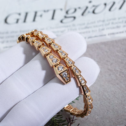 [Lunabriance]SERPENTI BRACELET 6.8MM PINK GOLD DIAMOND