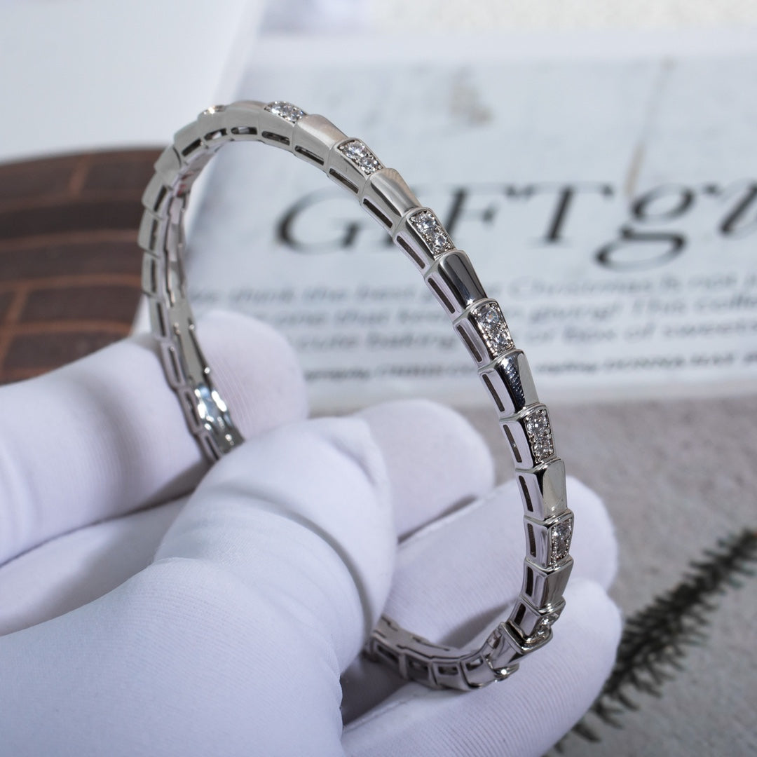 [Lunabriance]SERPENTI BRACELET SILVER DIAMOND