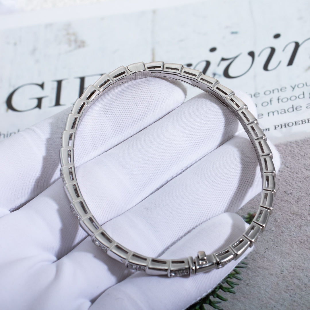 [Lunabriance]SERPENTI BRACELET SILVER DIAMOND