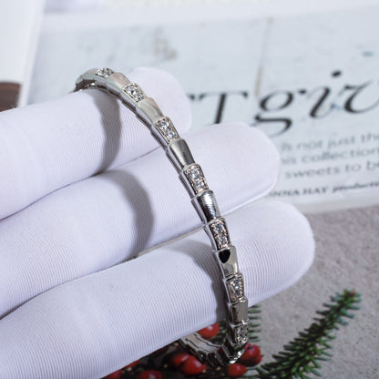 [Lunabriance]SERPENTI BRACELET SILVER DIAMOND