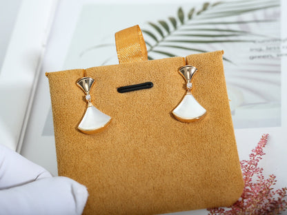 [Lunabriance]DREAM MOP PINK GOLD EARRINGS