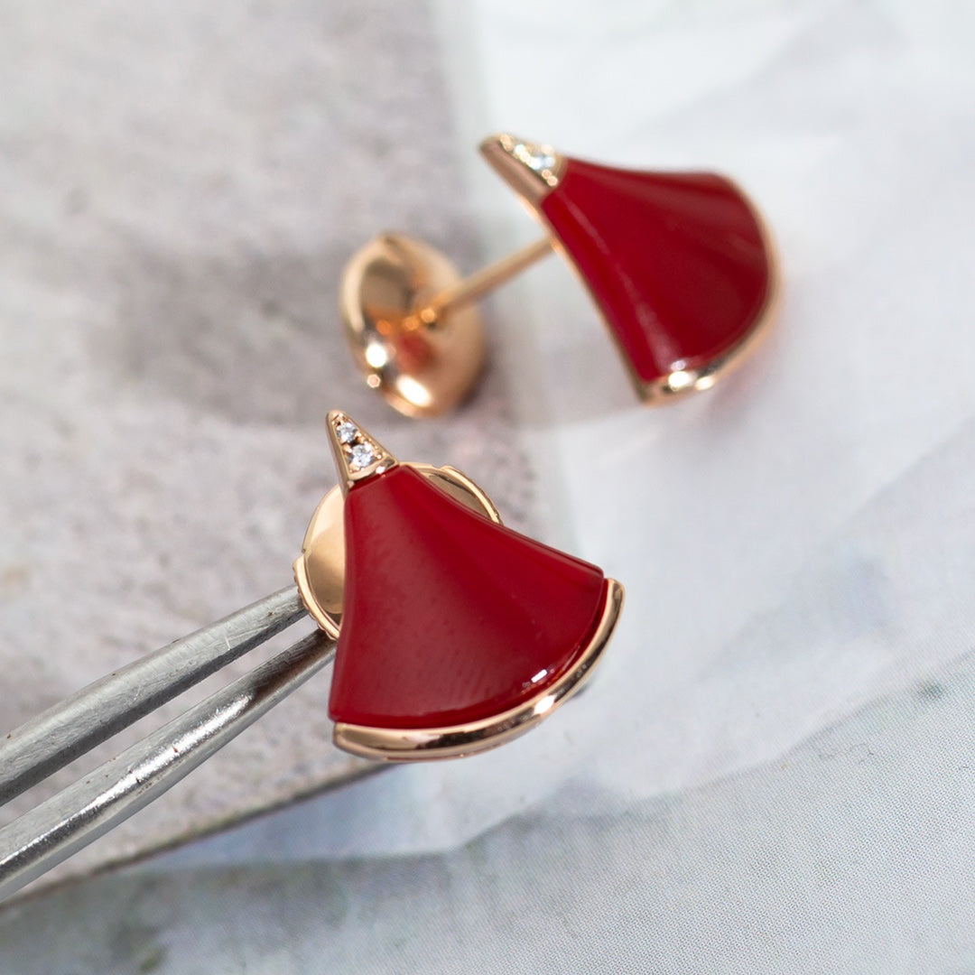 [Lunabriance]DIVAS DREAM EARRINGS PINK GOLD