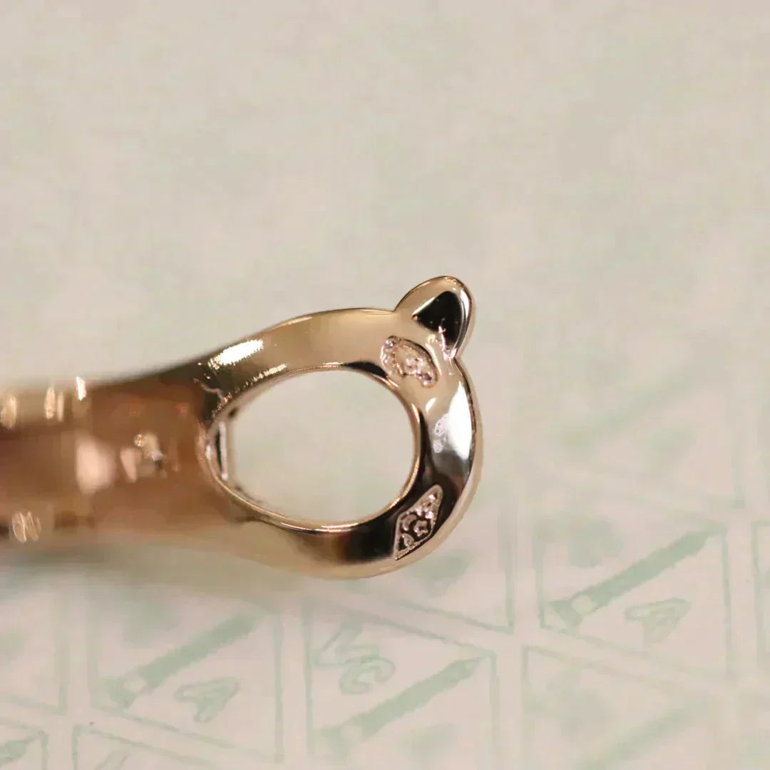 [Lunabriance]CLOVER MEDIUM 1 MOTIFS FUll DIAMOND EARRINGS