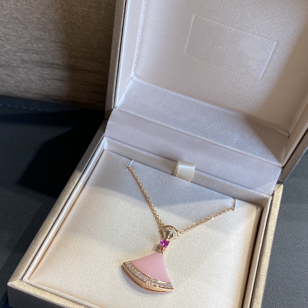 [Lunabriance]DREAM NECKLACE PINK OPAL