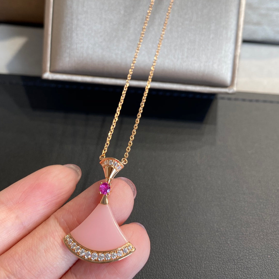 [Lunabriance]DREAM NECKLACE PINK OPAL