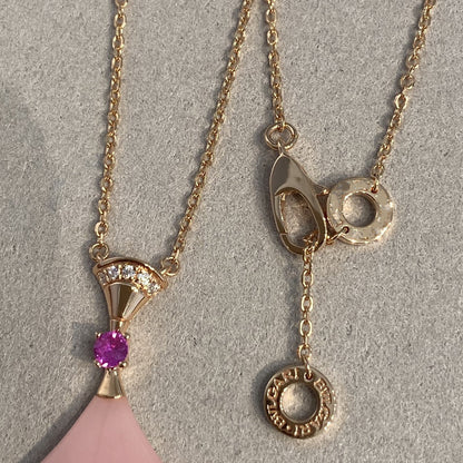 [Lunabriance]DREAM NECKLACE PINK OPAL