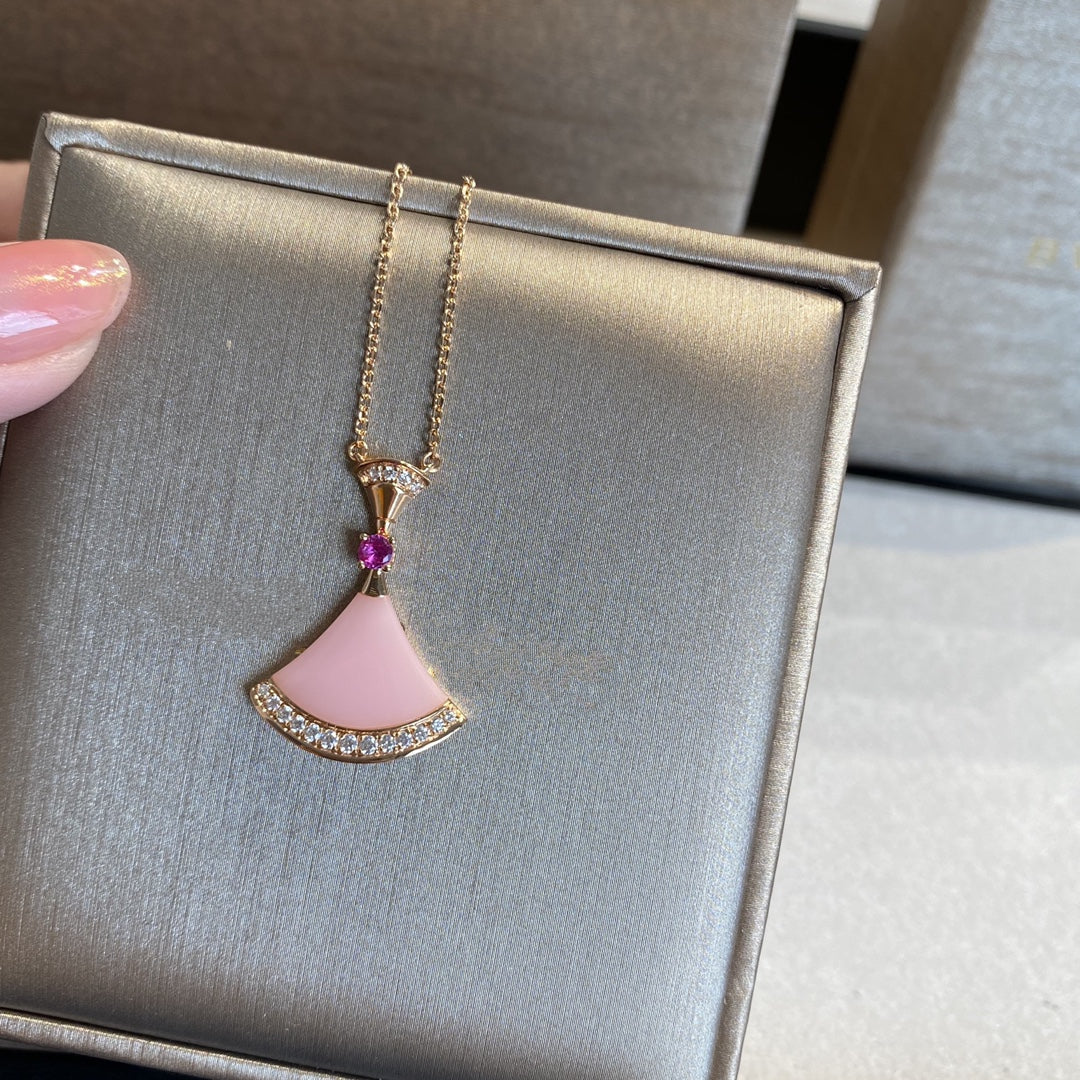 [Lunabriance]DREAM NECKLACE PINK OPAL