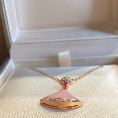 [Lunabriance]DREAM NECKLACE PINK OPAL