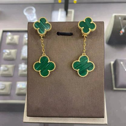 [Lunabriance]CLOVER 2 MOTIFS  EARRINGS (MULTIPLE CHOICESC