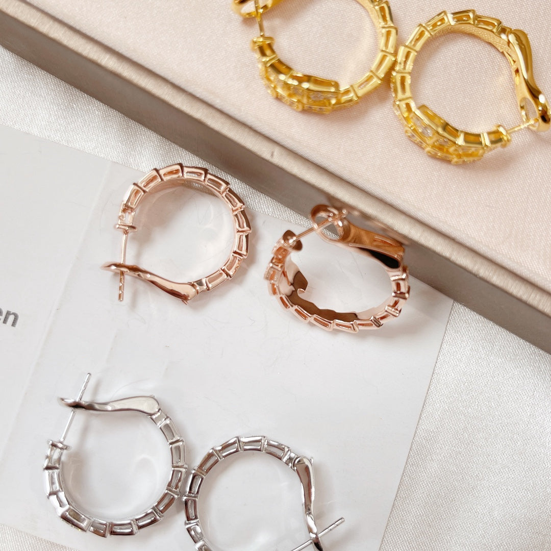 [Lunabriance]SERPENTI EARRINGS DIAMOND