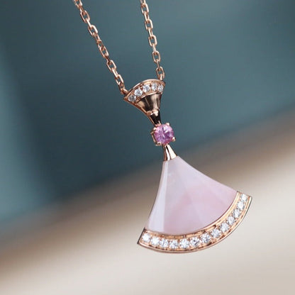 [Lunabriance]DREAM NECKLACE PINK MOP DIAMOND