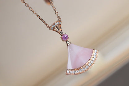 [Lunabriance]DREAM NECKLACE PINK MOP DIAMOND