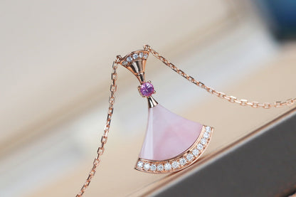 [Lunabriance]DREAM NECKLACE PINK MOP DIAMOND