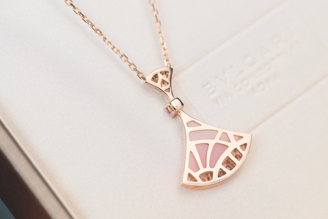 [Lunabriance]DREAM NECKLACE PINK MOP DIAMOND