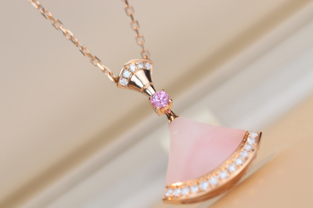 [Lunabriance]DREAM NECKLACE PINK MOP DIAMOND
