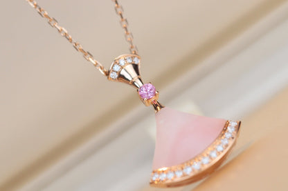 [Lunabriance]DREAM NECKLACE PINK MOP DIAMOND