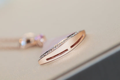 [Lunabriance]DREAM NECKLACE PINK MOP DIAMOND