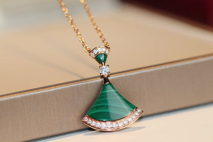 [Lunabriance]DREAM NECKLACE MALACHITE DIAMOND
