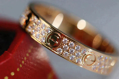 [Lunabriance]LOVE RING 3.6MM DIAMOND PAVED