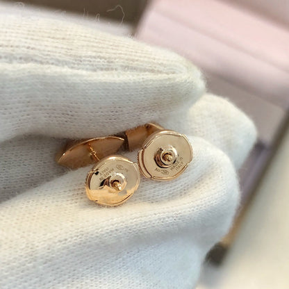 [Lunabriance]DREAM EARRINGS 3 MOTIFS ONYX MOP PINK GOLD