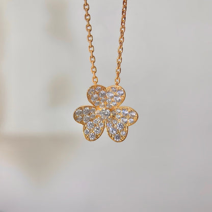 [Lunabriance]FLOWER DIAMOND NECKLACE
