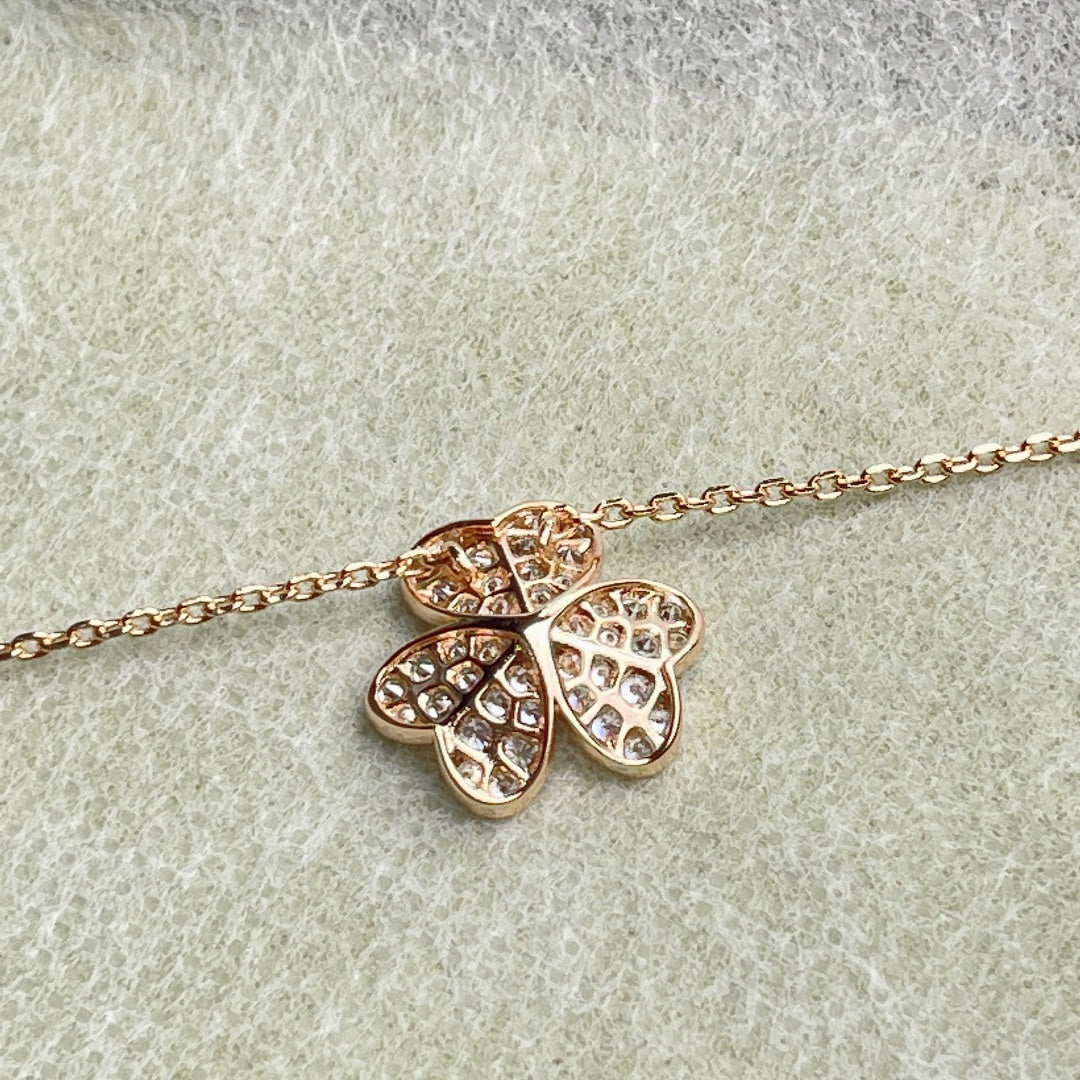 [Lunabriance]FLOWER DIAMOND NECKLACE