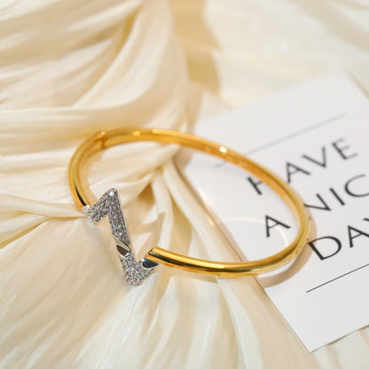 [Lunabriance]VOLTE UPSITE DOWN GOLD DIAMOND BRACELET