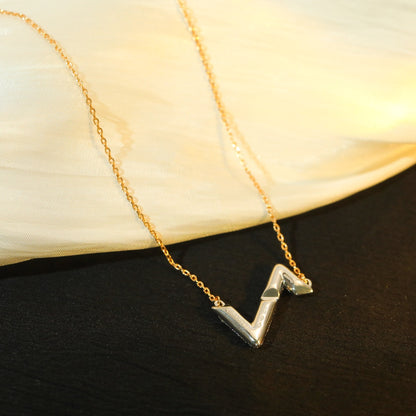 [Lunabriance]VOLT SILVER DIAMOND PEDANT NECKLACE