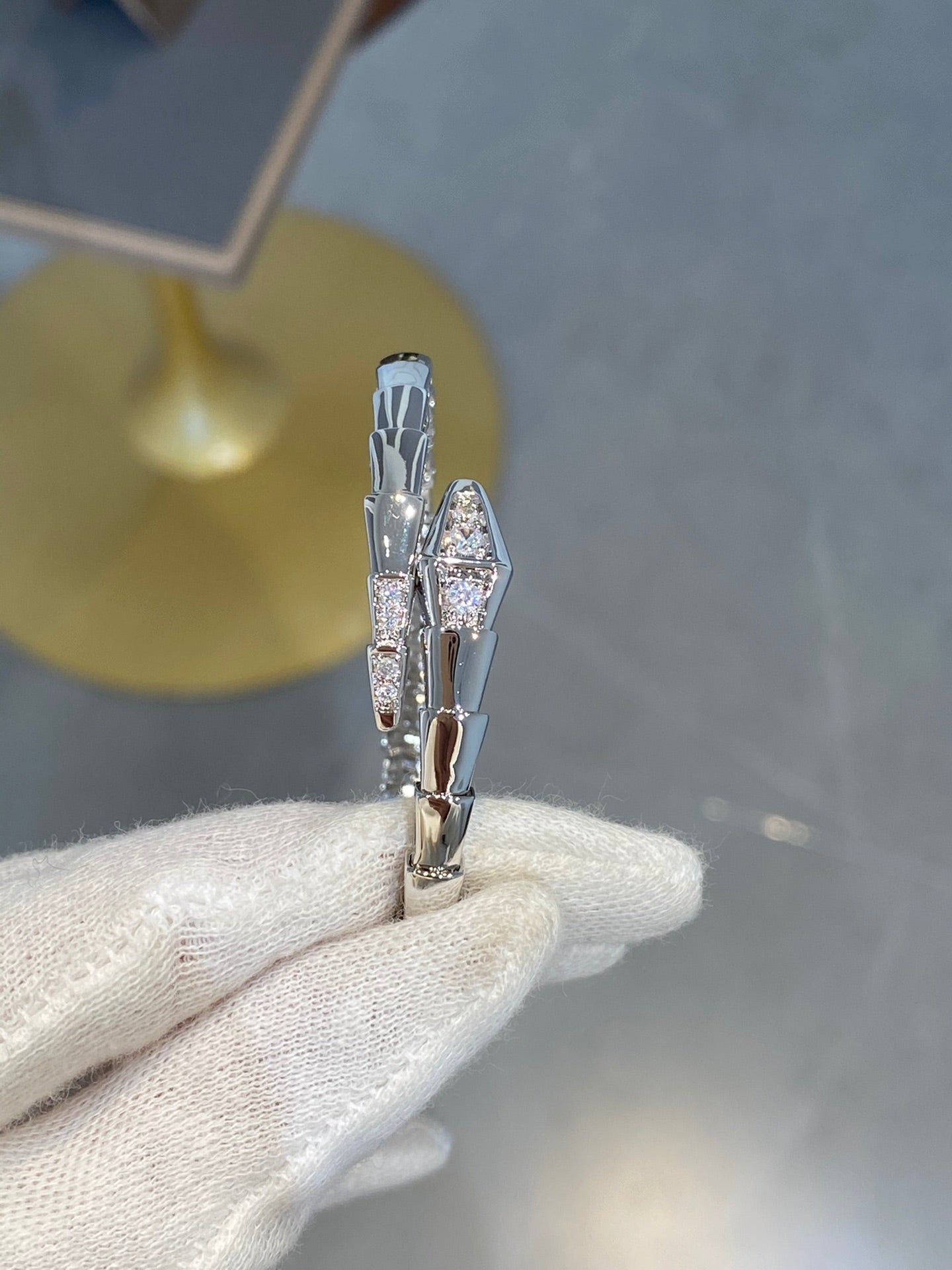 [Lunabriance]SERPENTI BRACELET DIAMONDS SILVER