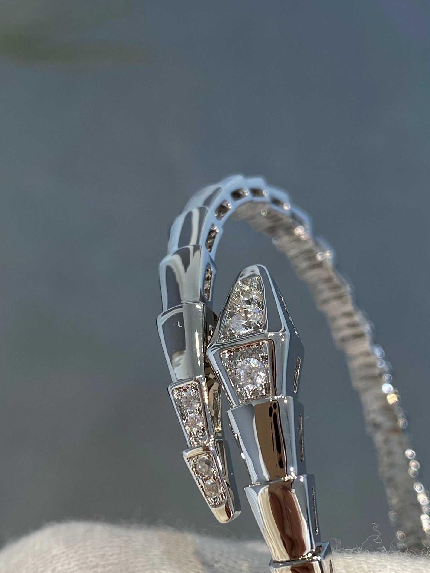 [Lunabriance]SERPENTI BRACELET DIAMONDS SILVER