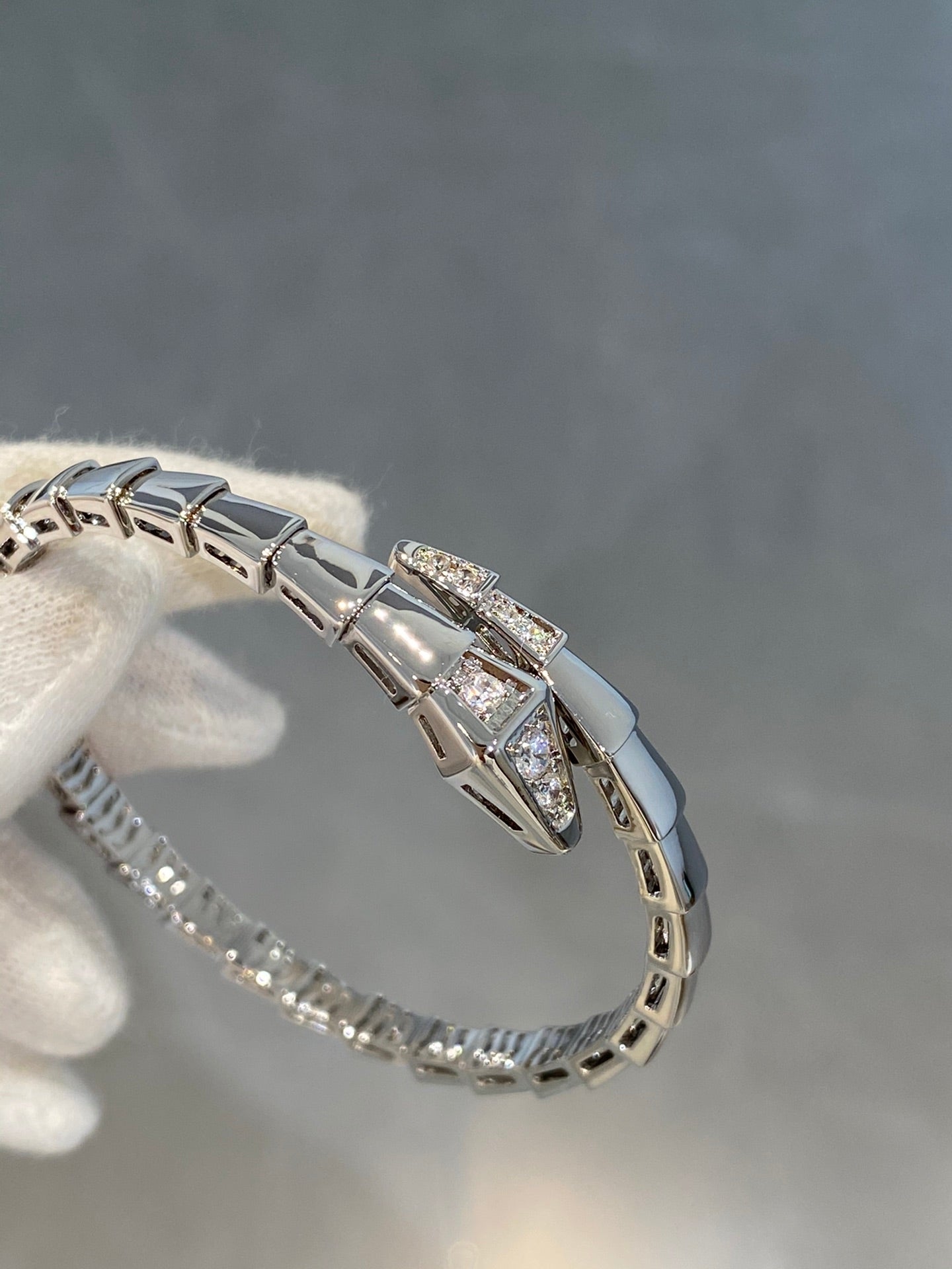 [Lunabriance]SERPENTI BRACELET DIAMONDS SILVER