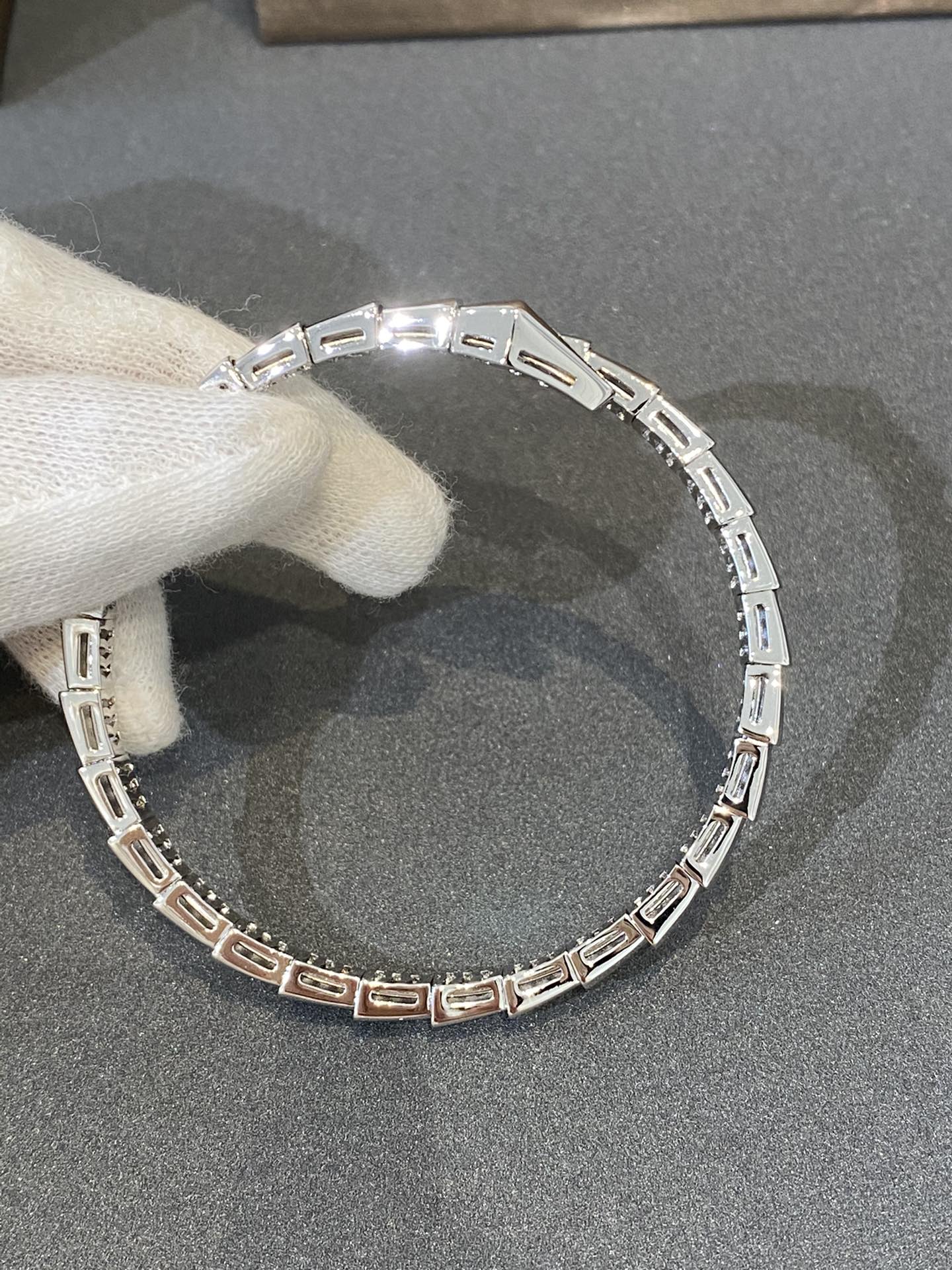 [Lunabriance]SERPENTI BRACELET DIAMONDS SILVER