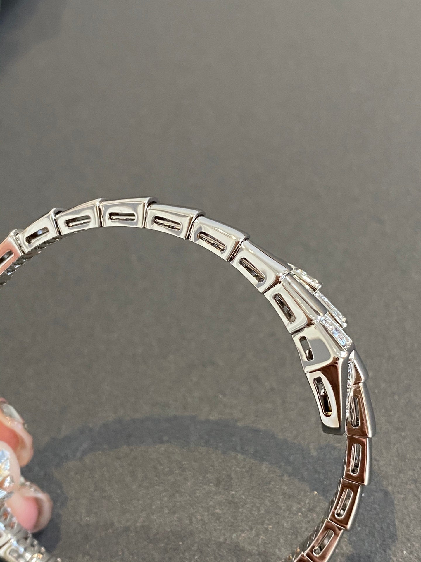 [Lunabriance]SERPENTI BRACELET DIAMONDS SILVER
