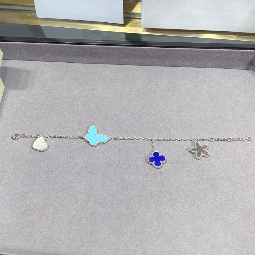 [Lunabriance]LUCKY SPRING SILVER BRACELET 4 MOTIF